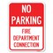 Signmission No Parking No Parking-Fire Department Connection Rust Proof Parking, A-1824-23670 A-1824-23670 - alternate 1